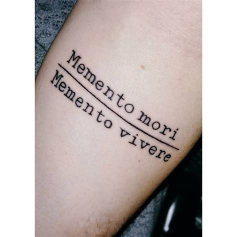 I really like how this is the perfect design for representing memento mori and memento. . Memento mori memento vivere tattoo
